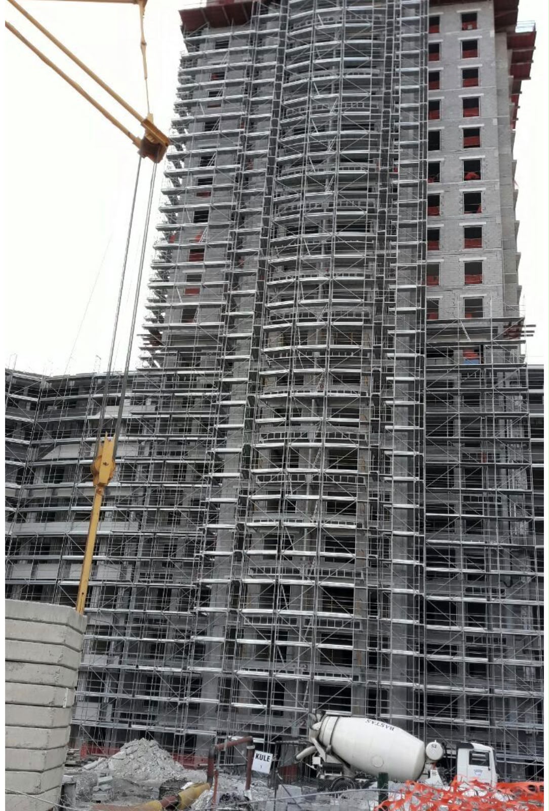 Scaffolded Building Works